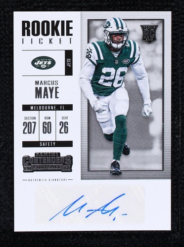 2017 Panini Contenders Marcus Maye #190