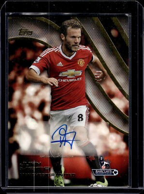 2015 Topps Premier Gold Auto Juan Mata Manchester United Autograph