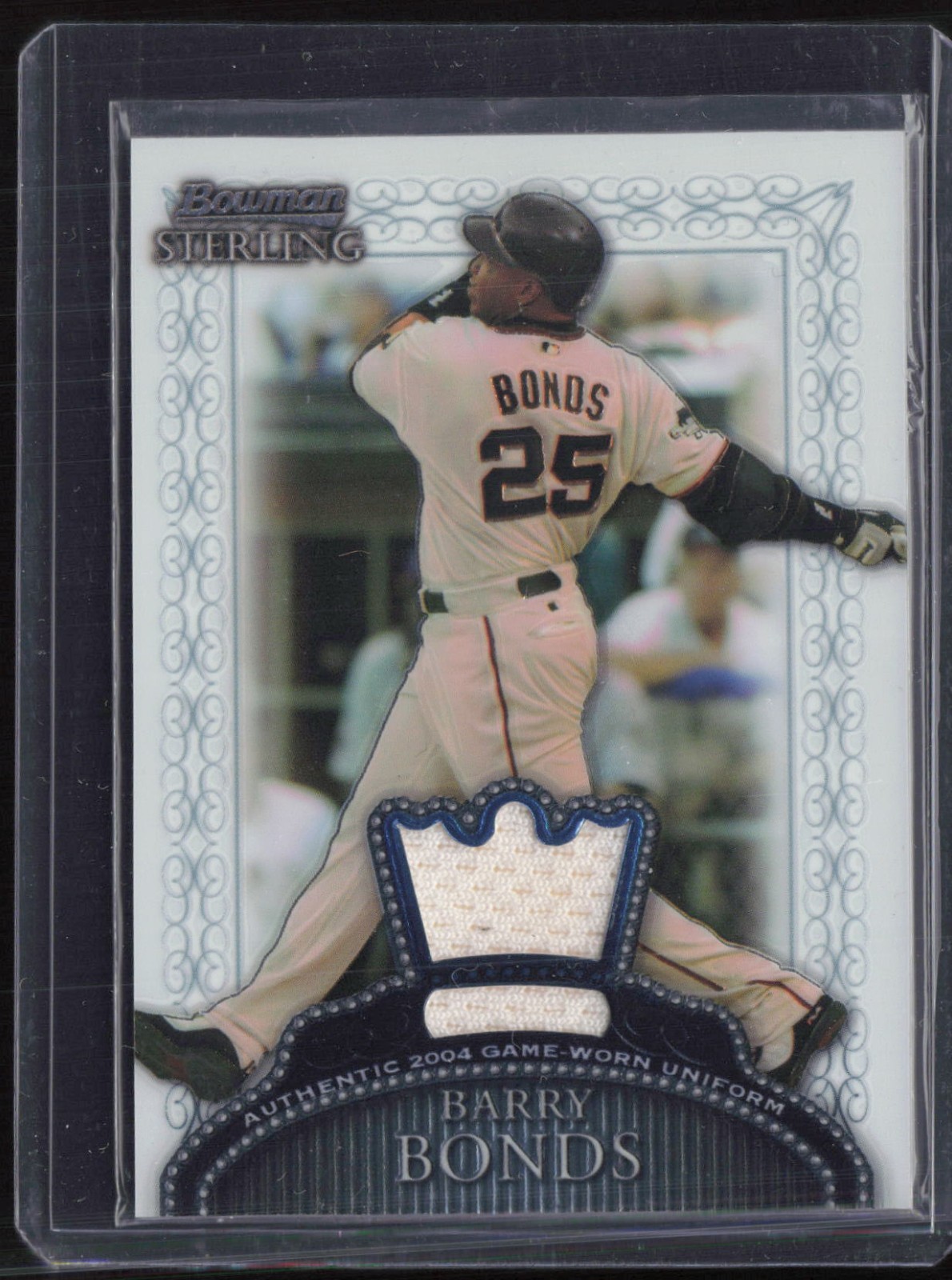 2005 Bowman Sterling Barry Bonds Game Used Jersey