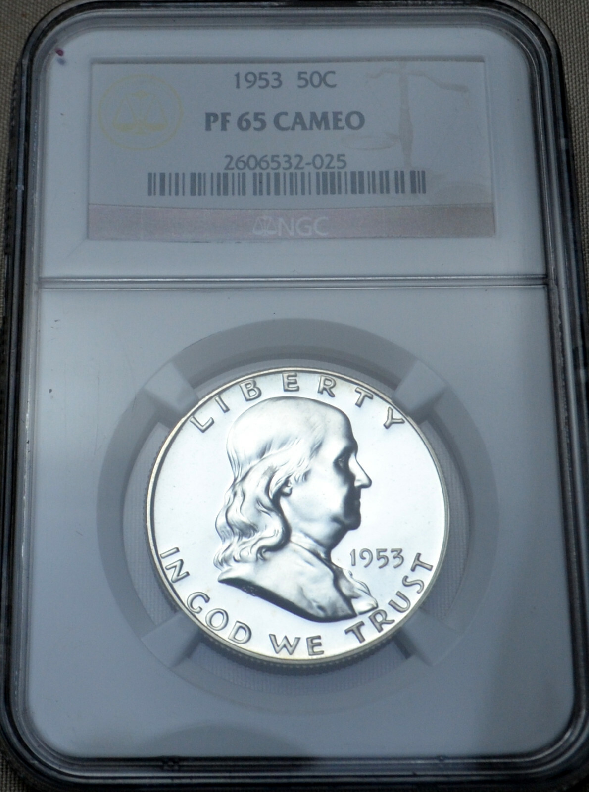 1953 Franklin PF65 CAMEO Silver Half Dollar NGC PF65 CAM