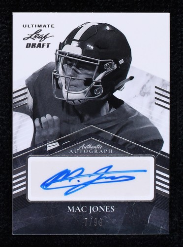 2021 Leaf Ultimate Draft Mac Jones #BA-MJ1