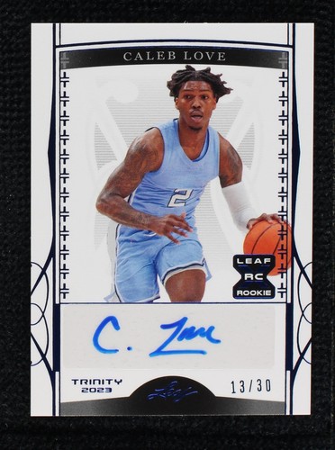 2022-23 Leaf Trinity - Caleb Love #BA-CL1
