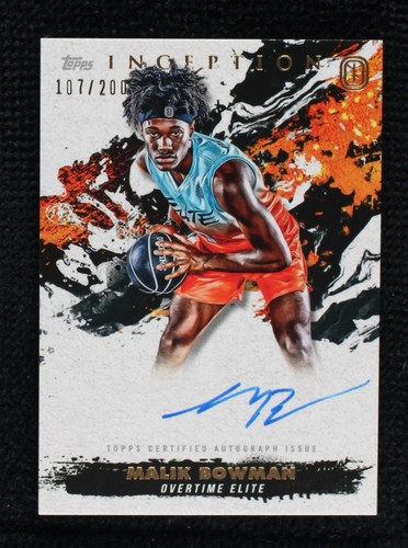 2021-22 Topps Inception OTE Overtime Elite - Malik Bowman #IA-MBO2