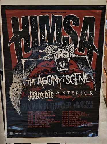 A SCENE ×HIMAA Himsa The Agony Scene Summon In Thunder 2008 Poster Anterior
