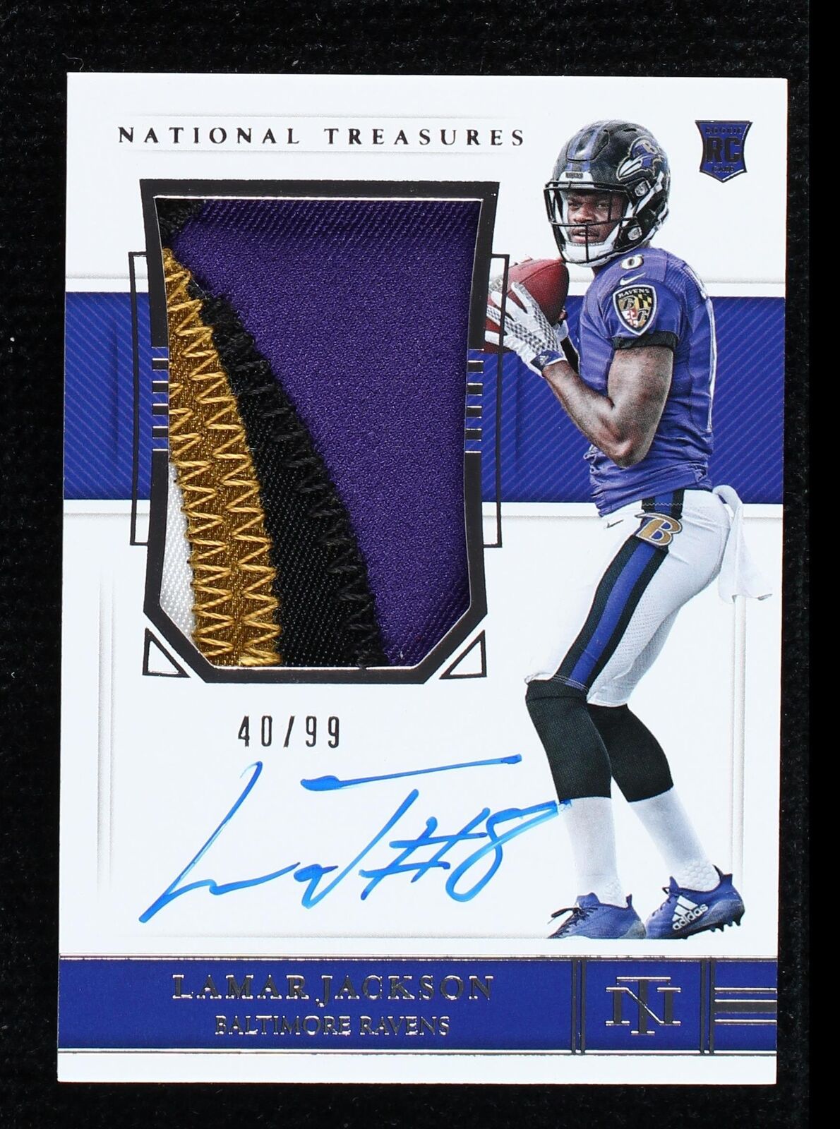 Panini National Treasures Lamar Jackson #165 2018