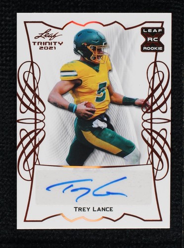 2021 Leaf Trinity Trey Lance #BA-TL2