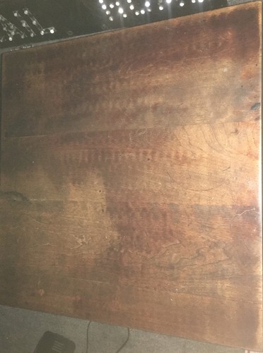 1890s square • W.P. Curtiss & Son • work task game table ????Furniture