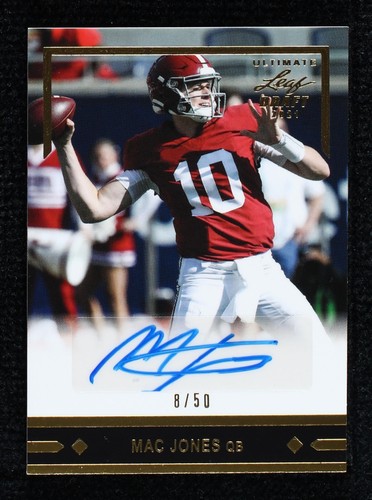 2021 Leaf Ultimate Draft Mac Jones #GLR-MJ1
