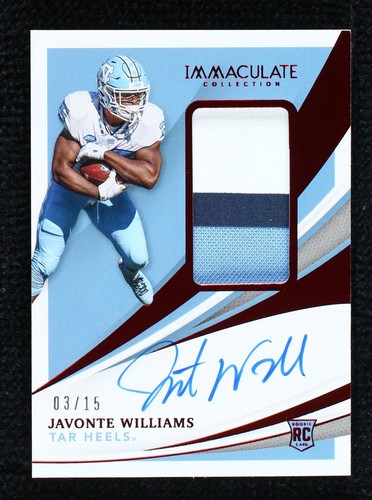 2021 Panini Immaculate Collection Collegiate Javonte Williams #76
