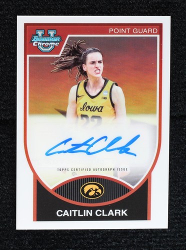 2023-24 Bowman University Chrome - Caitlin Clark #07BA-CC