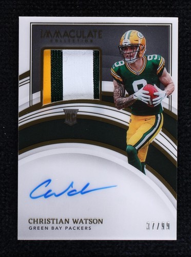 2022 Panini Immaculate Collection Christian Watson #112