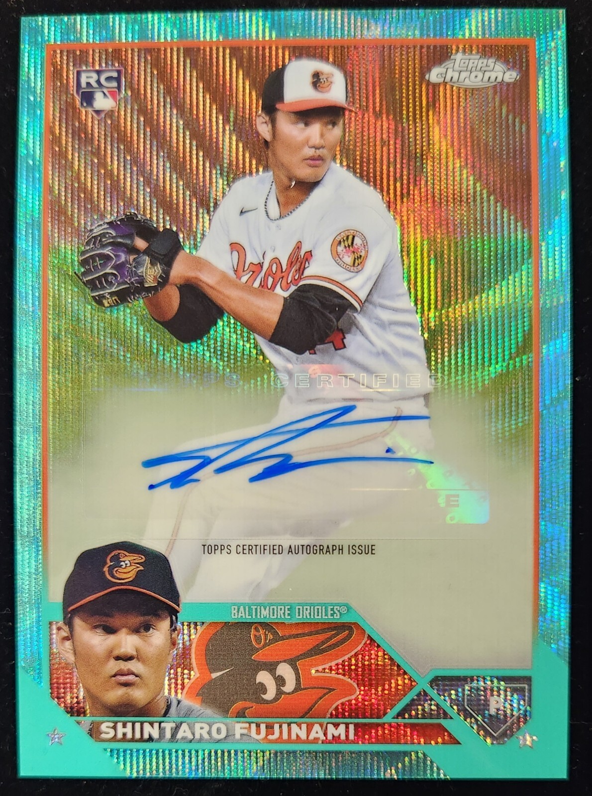 N.shintaro SHINTARO FUJINAMI 2023 Topps Chrome Update AQUA WAVE