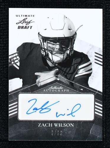 2021 Leaf Ultimate Draft Zach Wilson #PA-ZW1