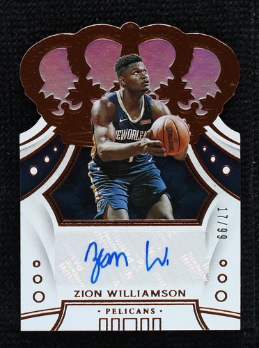 【25シリ RC】ZION WILLIAMSON CROWN E Panini CrownRoyale Rookie Royalty Red Die-Cut Zion