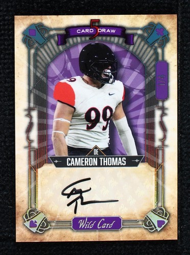2022 Wild Card 5 Card Draw Cameron Thomas #5CDCN-4