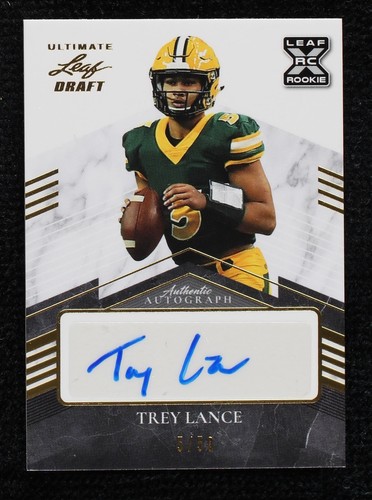 2021 Leaf Ultimate Draft Trey Lance #BA-TL2
