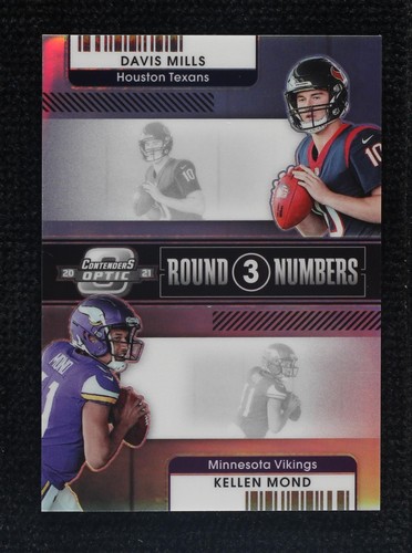 2021 Panini Contenders Optic Davis Mills Kellen Mond #RN-DMI
