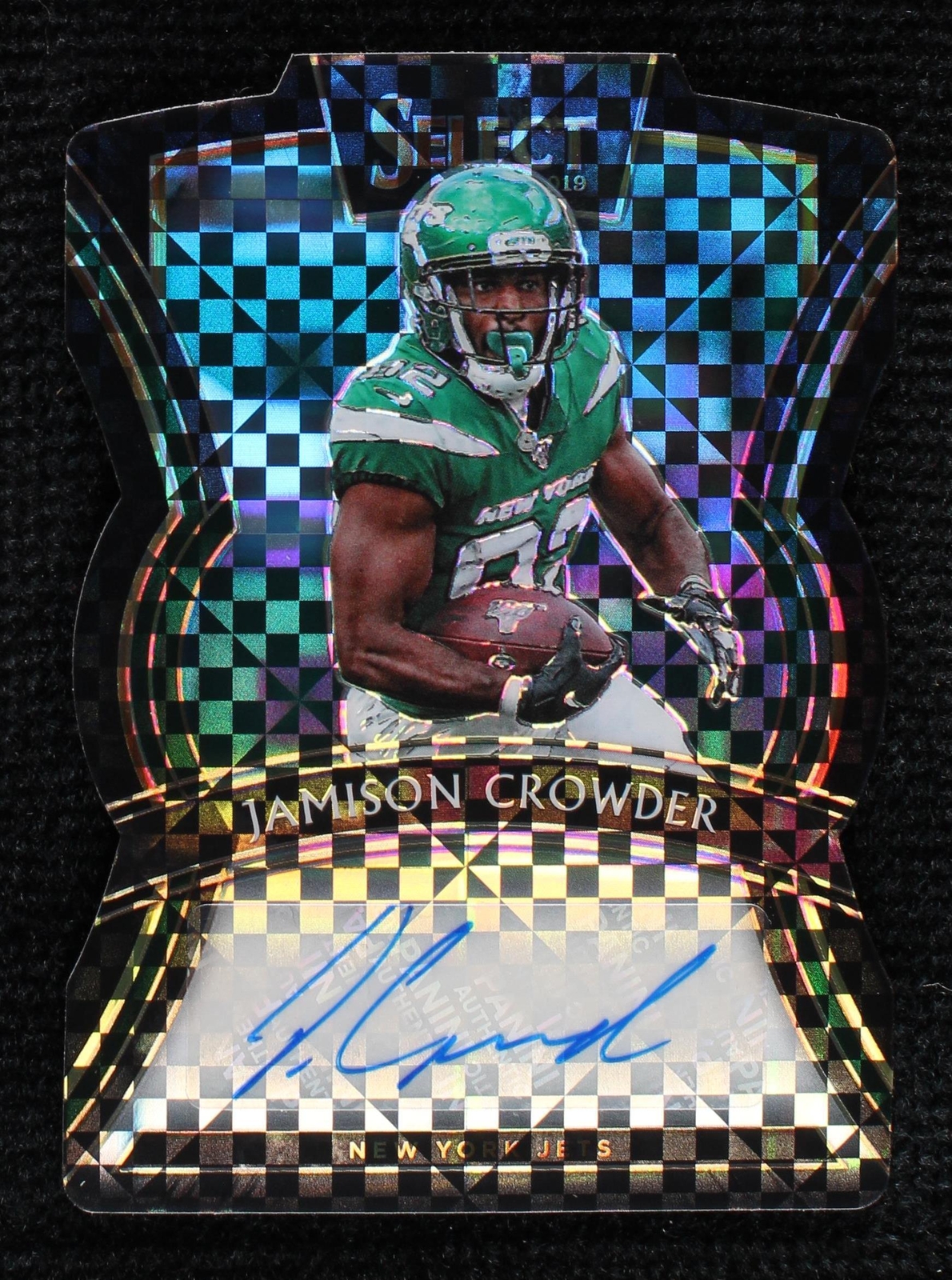 2019 Panini Select - Signatures Black Prizm #SP-JR Jamison Crowder /1 ...