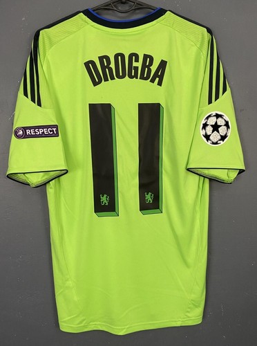 MENS FC CHELSEA 2010/2011 DIDIER DROGBA UEFA SOCCER FOOTBALL SHIRT JERSEY SIZE S
