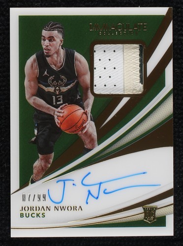 2020-21 Panini Immaculate Collection - Jordan Nwora #107