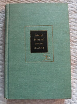 Selected Poetry and Prose of William Blake modern library 1953