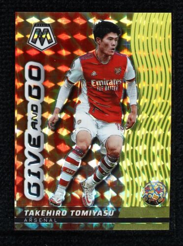 2022 Panini Prizm EPL Takehiro Tomiyasu White Sparkle Prizm 2022 Panini Prizm EPL Takehiro Tomiyasu White Sparkle Prizm