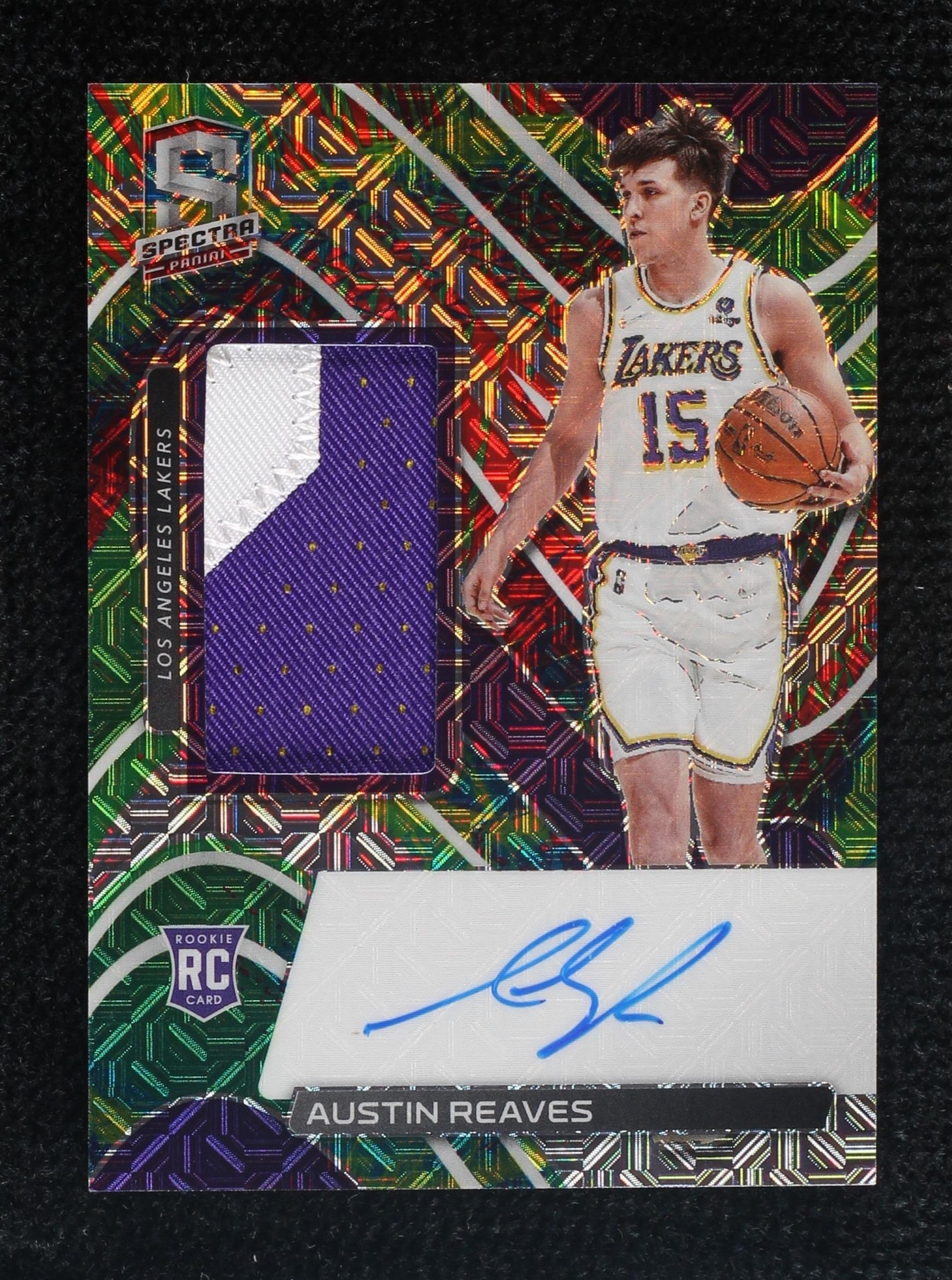 2021-22 Panini Spectra - Rookie Jersey Autograph Meta Prizm #190 Austin ...