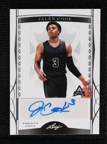 2022-23 Leaf Trinity - Jalen Cook #BA-JC1