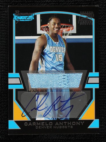 NBAカード　Carmelo Anthony rc refractor Carmelo Anthony 2007 Topps Finest #15 Green Refractor /149