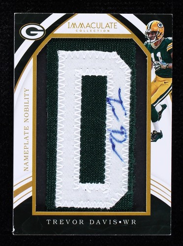 2016 Panini Immaculate Collection Trevor Davis #TD