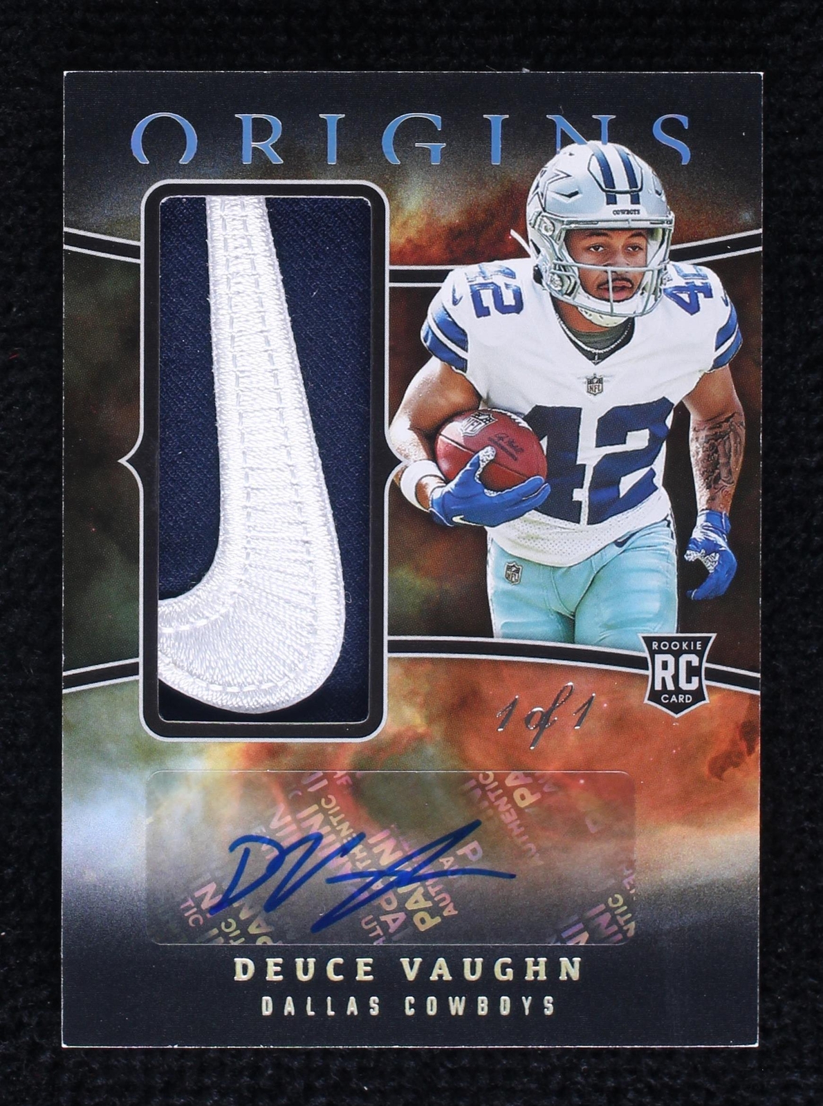 2023 Panini Origins Deuce Vaughn #RJJA-DV