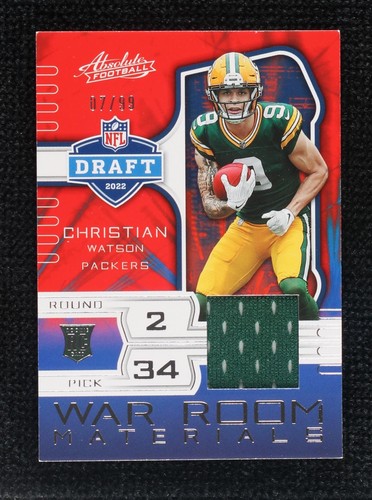 2022 Panini Absolute Christian Watson #19