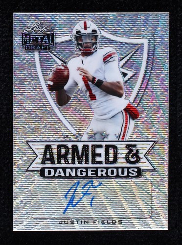 2021 Leaf Metal Draft Justin Fields #AD-JF1