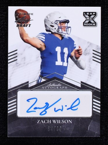 2021 Leaf Ultimate Draft Zach Wilson #BA-ZW1