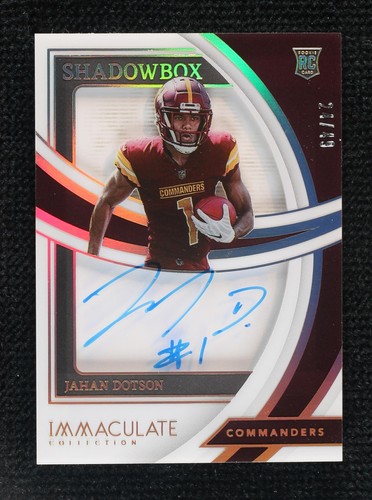 2022 Panini Immaculate Collection Jahan Dotson #RSH-JDO
