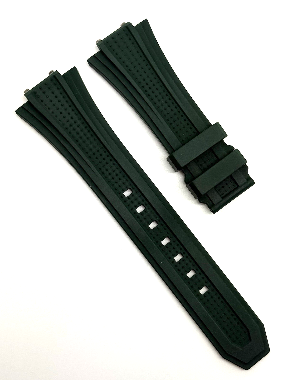 Zenith Defy Skyline 26mm x 18mm Green Rubber Watch Strap