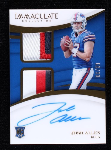2018 Panini Immaculate Collection Josh Allen #IS-JA