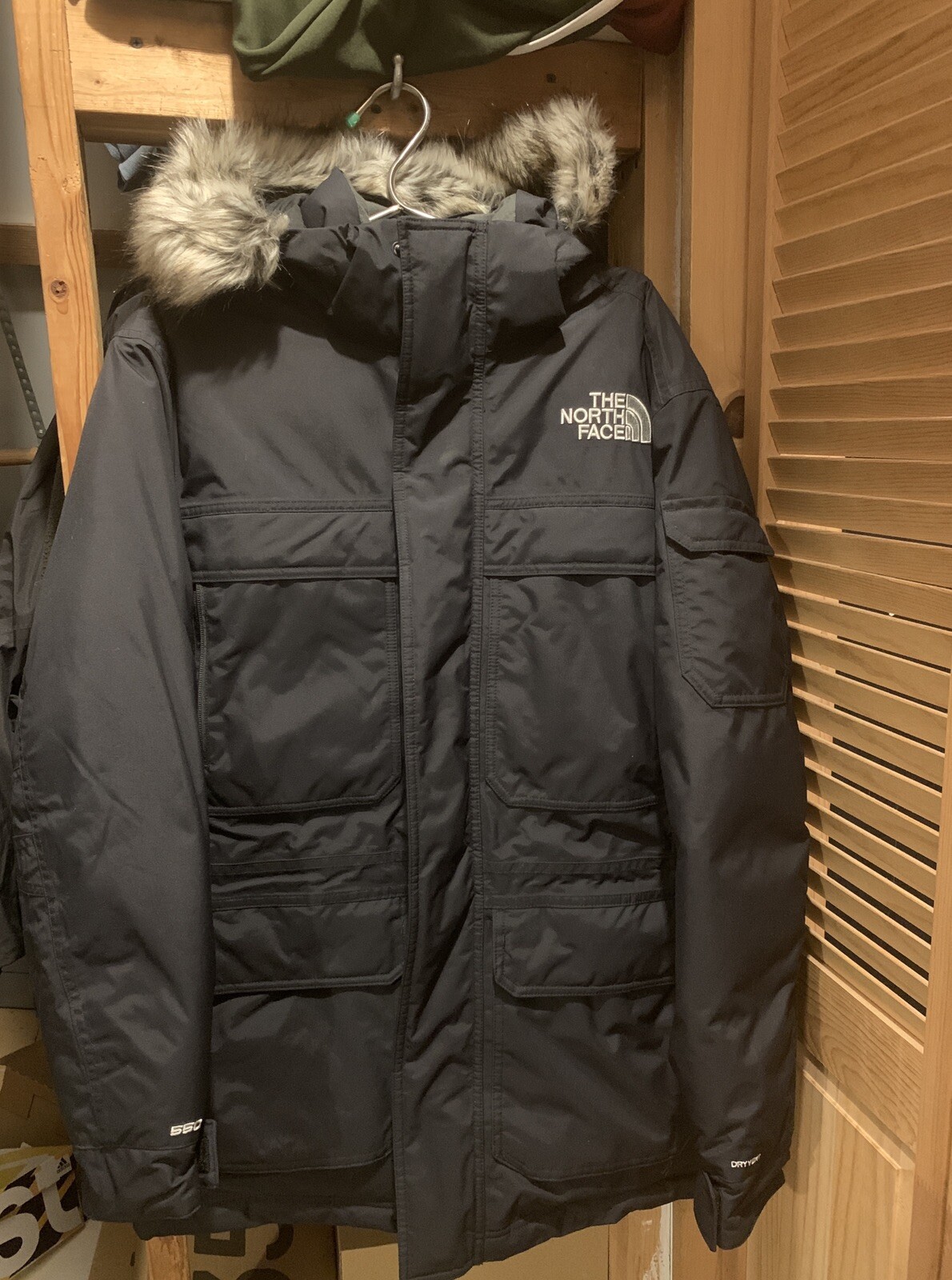 north face mcmurdo parka black