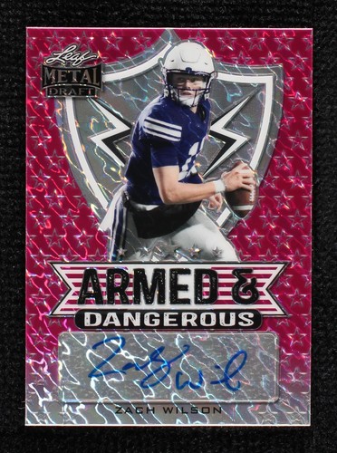 2021 Leaf Metal Draft Zach Wilson #AD-ZW1