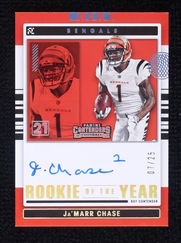 2021 Panini Contenders Ja'Marr Chase #RYA-JMC