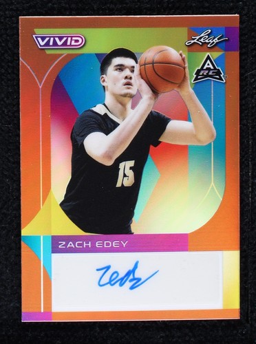 2022-23 Leaf Vivid - Zach Edey #BA-ZE1