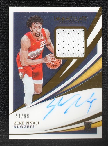 2020-21 Panini Immaculate Collection - Zeke Nnaji #128
