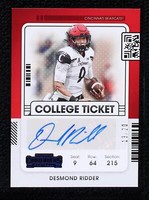 2022 Panini Chronicles Draft Picks Desmond Ridder #CCT-DRI