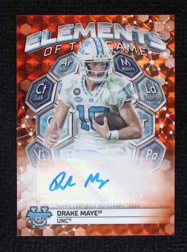 2023 Bowman's Best University Drake Maye #ETGA-DM