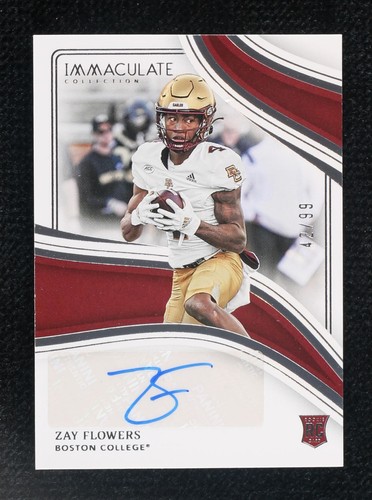 2023 Panini Immaculate Collection Collegiate Zay Flowers #RA-ZF