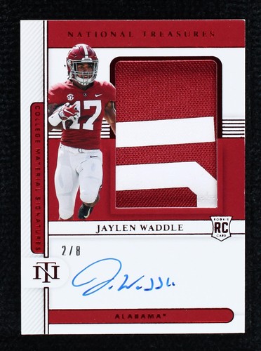 2021 Panini National Treasures Collegiate Jaylen Waddle #48