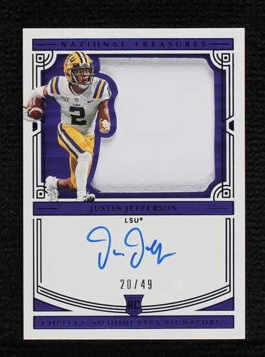 2020 Panini National Treasures Collegiate Justin Jefferson #107