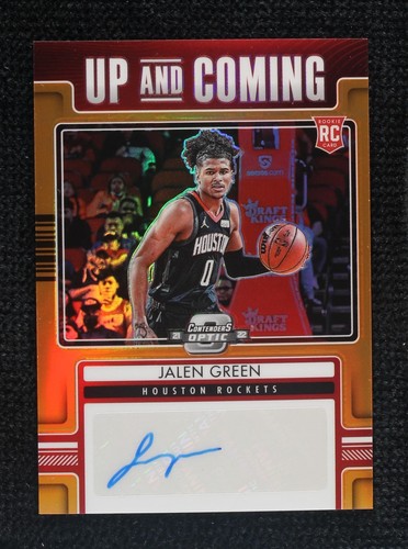 NBAカード JALEN GREEN AUTO Jalen Green Autographed 2021-22 NBA Hoops Purple Rookie Card