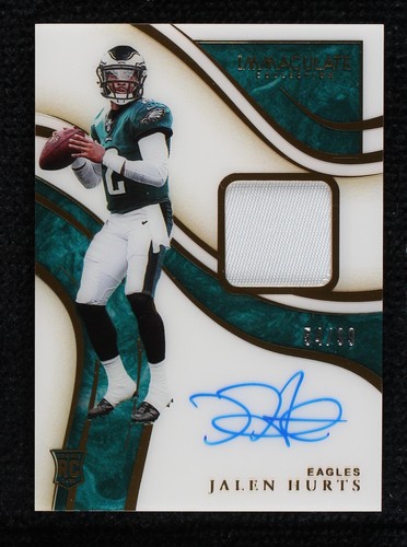 2020 Panini Immaculate Collection Jalen Hurts #ISP7