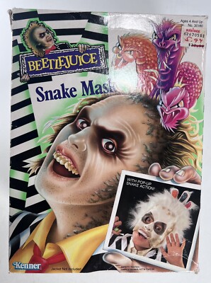 Vintage Kenner Beetlejuice Snake Mask New Open Box